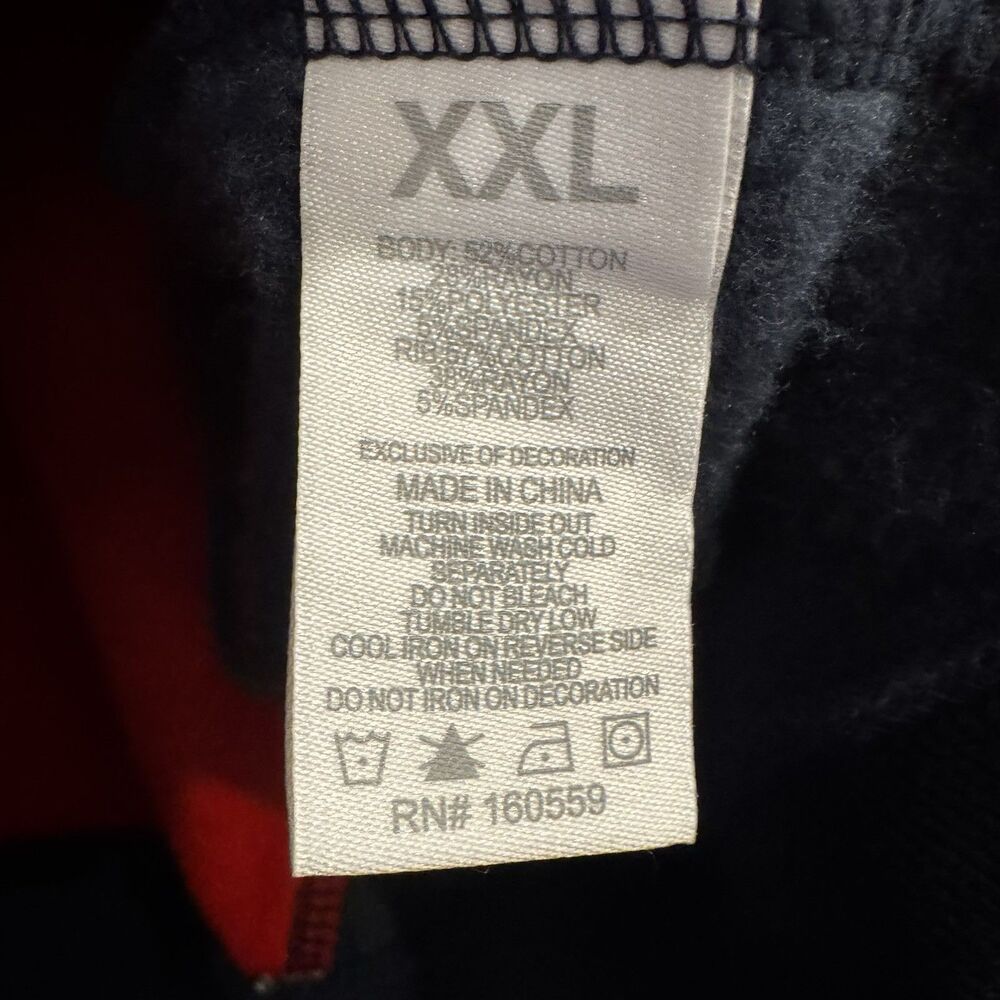 Women's WEAR By Erin Andrews Navy Houston Texans Half-Zip Jacket XXL - Picture 9 of 10